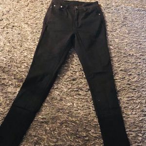 Black high waisted skinny jeans